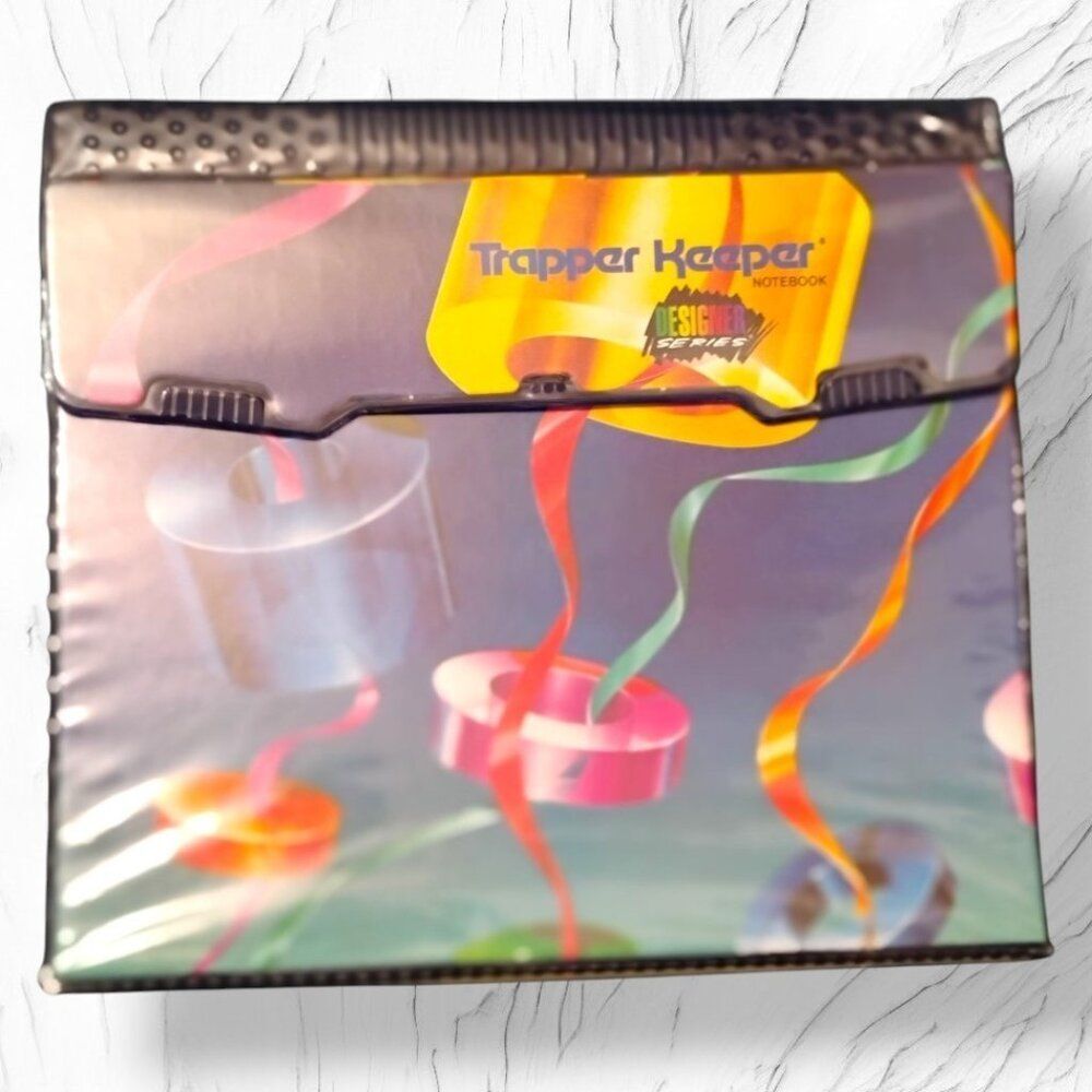 Mead Trapper Keeper Designer Series 1991 Abstract Art Paint Geometric #29100